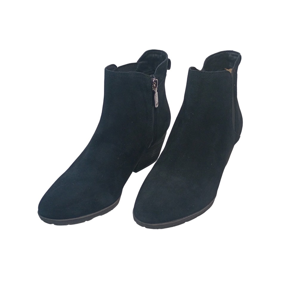 Blondo Victory Waterproof Ankle Boots‎ Womens 7M Black Suede Booties B6667